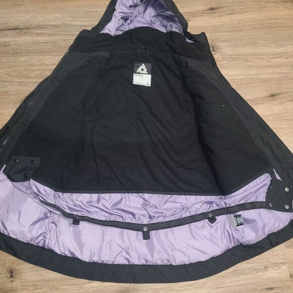 Aperture women L Hooded Ski Snow Jacket Coat Waterproof - Picture 5 of 8